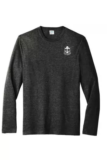 Lake Cowboy Long Sleeve T-Shirt Small Logo (Charcoal)